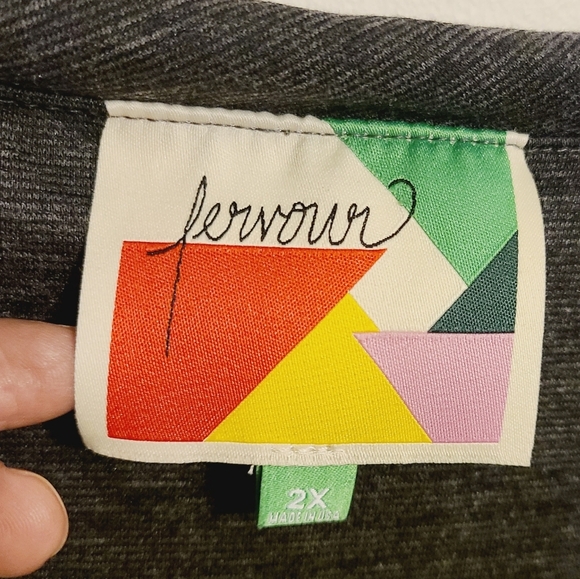 Modcloth Fervour | Women's Gray Sleeveless Dress With Cowl Neckline (Size 2X) - Picture 2 of 11